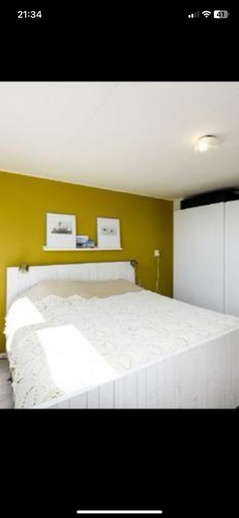 Mooi Gehaakte Sprei, Huis en Inrichting, Slaapkamer | Bedden, Zo goed als nieuw, Eenpersoons, 90 cm, 200 cm, Stof, Wit, Ophalen