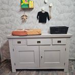 Mooie beige houten commode/dressoir, Ophalen, 105 cm of meer, Zo goed als nieuw, 75 tot 100 cm