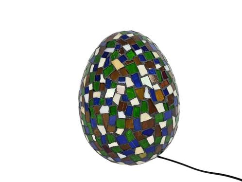 Mozaïek lamp - tafellamp - gekleurd glas, Huis en Inrichting, Lampen | Tafellampen, Zo goed als nieuw, Minder dan 50 cm, Glas