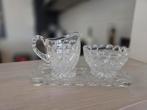 Glazen, kristal schenkkop, bakje en tray, Antiek en Kunst, Ophalen