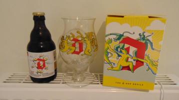 Duvel glas De zes Hopduivels + 1 Duvel + Viltjes beschikbaar voor biedingen