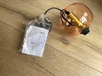 2 x Hanglamp bol kunststof ca 17cm doorsnede nw Suspension beschikbaar voor biedingen