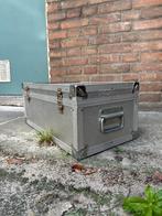 Vintage aluminium opbergbox, koffer, retro flight case, Sieraden, Tassen en Uiterlijk, Koffers, Gebruikt, Ophalen of Verzenden
