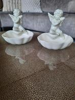 Meander Porseleinen Schaaltje met Engeltjes - Kerst, Porselein of Keramiek, Schaal, Ophalen of Verzenden, Zo goed als nieuw