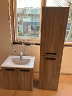 Badkamer meubel set - wastafelkast en hoge kast, Huis en Inrichting, Ophalen, Gebruikt, 100 tot 150 cm, 50 tot 100 cm