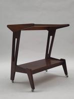 Vintage bijzettafeltje Louis v Teeffelen teak hout sidetable, Ophalen, Gebruikt, ., .