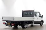 Iveco Daily 35C14 136pk E6 Open Laadbak D.C. Trekhaak 3500kg, Gebruikt, Euro 6, Iveco, 7 stoelen