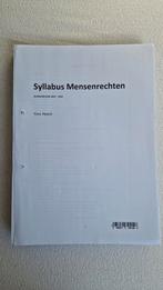 Syllabus Mensenrechten 2024-2025, Gelezen, Ophalen of Verzenden, WO, Yves Haeck