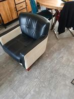 Twee luxe vintage fauteuils leer, Ophalen of Verzenden, Zo goed als nieuw, Leer, 50 tot 75 cm