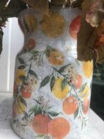 Vaas voor kunstbloemen, Huis en Inrichting, Oranje, Ophalen of Verzenden, Minder dan 50 cm, Glas