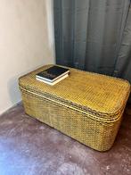 Salontafel rotan vintage, Huis en Inrichting, Tafels | Salontafels, Ophalen, Overige materialen, Gebruikt, 50 tot 100 cm
