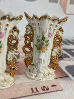 Antiek Set Franse Biedermeier Bruidsvaasjes Vaasje Porselein, Antiek en Kunst, Ophalen of Verzenden