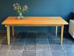 Houten tafel 200 x 100 cm, Huis en Inrichting, Tafels | Eettafels, Ophalen, Gebruikt, 50 tot 100 cm, Vijf personen of meer