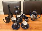 Chinees donkerblauw thee service, Antiek en Kunst, Antiek | Servies compleet, Ophalen of Verzenden