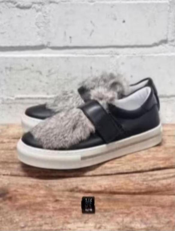 Exit - Mooie bont sneakers maat 41 - Nieuw €110, Kleding | Dames, Schoenen, Nieuw, Sneakers of Gympen, Zwart, Ophalen of Verzenden