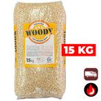 ENplus A1 & DIN+ | Witte houtpellets | Woody | 975kg, Minder dan 3 m³, Ophalen of Verzenden, Overige houtsoorten, Blokken