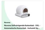 Nuvona automatische kattenbak, met vuilniszakken en matje., Ophalen of Verzenden, Zo goed als nieuw