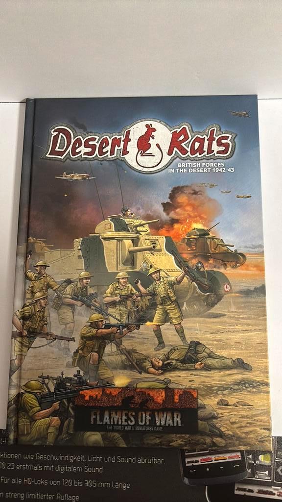 Nieuw! Flames of War | Desert Rats Book, Hobby en Vrije tijd, Wargaming, Nieuw, Historisch, Boek of Catalogus, Ophalen of Verzenden