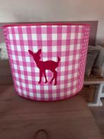Lampenkap Kinderkamer Hert Roze-Wit, Ophalen, Wit, Rond, Zo goed als nieuw