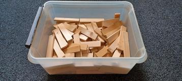 Kapla: houten bouwlatjes beschikbaar voor biedingen