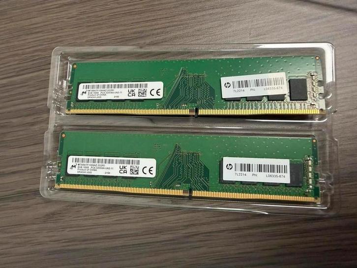 16GB PC4-3200 (2x8GB) DDR4 geheugen, Computers en Software, RAM geheugen, Zo goed als nieuw, Desktop, 16 GB, DDR4, Ophalen of Verzenden