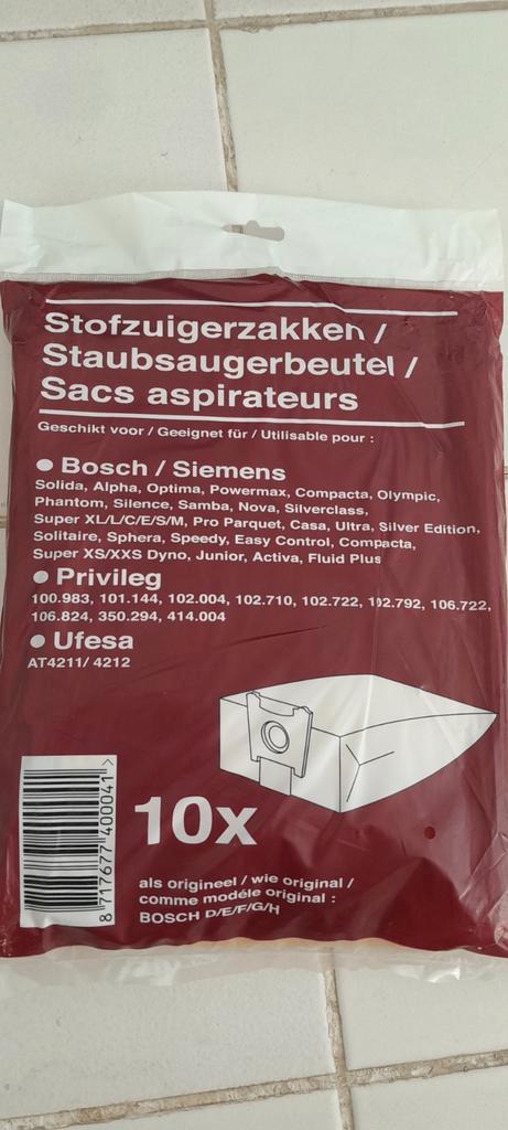 Te koop 9 stofzuiger zakken ( Bosch/siemens/ privileg), Witgoed en Apparatuur, Stofzuigers, Nieuw, Stofzuiger, Minder dan 1200 watt