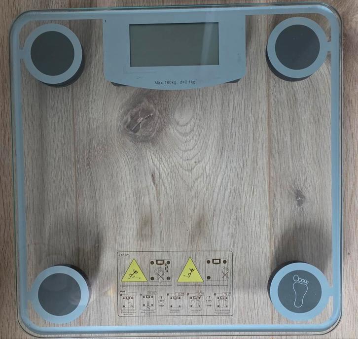 Personenweegschaal Digitaal/glas, Witgoed en Apparatuur, Weegschalen, Gebruikt, Digitaal, Personenweegschaal, Fijner dan 1 gram