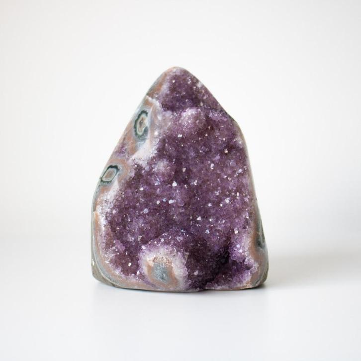 Amethist cut base No. 1, Verzamelen, Mineralen en Fossielen, Mineraal, Ophalen of Verzenden