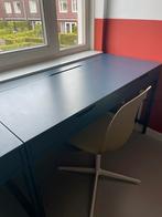 Bureau Ikea Alex petrol blauw met gratis bureaulamp, Ophalen, Gebruikt, Bureau
