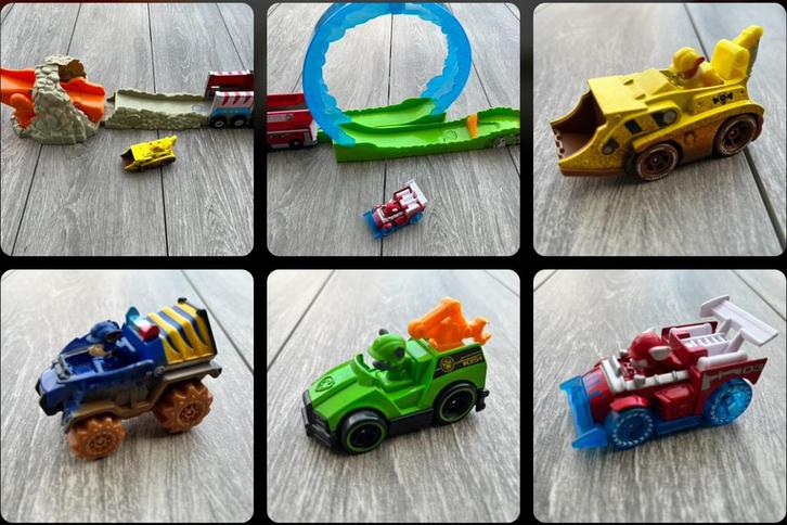 Paw Patrol voertuigen met baan, Kinderen en Baby's, Speelgoed | Speelgoedvoertuigen, Zo goed als nieuw, Ophalen of Verzenden