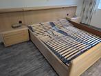 Bed ombouw en verstelbare lattenbodem, Gebruikt, 90 cm, Overige kleuren, Tweepersoons