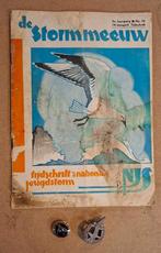 Jeugdstorm (Stormmeeuw) + spelden NSB - MUSSERT, Verzamelen, Verzenden, Overige soorten, Nederland, Embleem of Badge