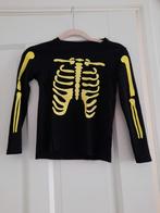 Shirt Longsleeve 122/128 Halloween skelet 122 128 botten, Ophalen of Verzenden, Zo goed als nieuw, 122 t/m 128, Jongen