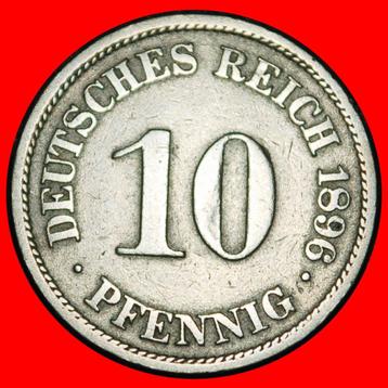 Ⰶ EAGLE (1890-1916): GERMANY 10 PFENNIGS 1896A PRUSSIA! beschikbaar voor biedingen