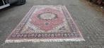 Prachtig groot handgeknoopt vintage oud roze Perzisch tapijt, Huis en Inrichting, Perzisch, 200 cm of meer, Ophalen of Verzenden