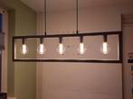 Moderne hanglamp met 5 lampen - Rechthoekig, Ophalen, Zo goed als nieuw, Metaal, Modern
