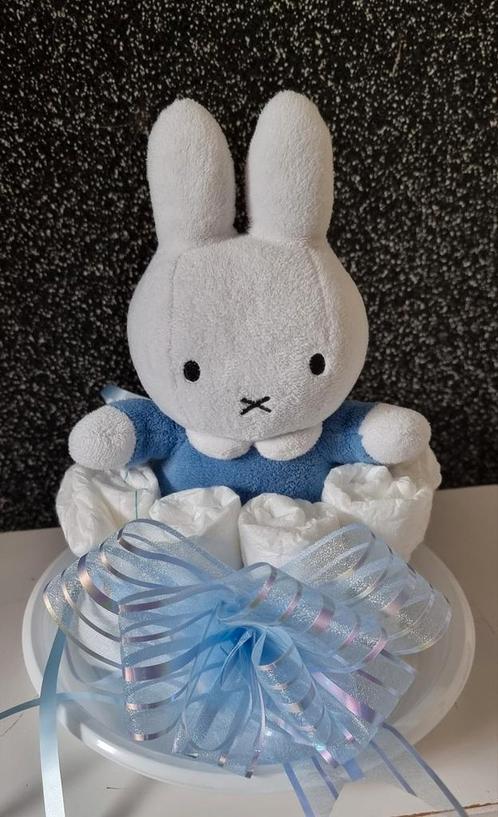 Blauwe nijn, nijntje luiertaart geboorte jongen zwangerschap, Kinderen en Baby's, Kraamcadeaus en Geboorteborden, Nieuw, Ophalen of Verzenden