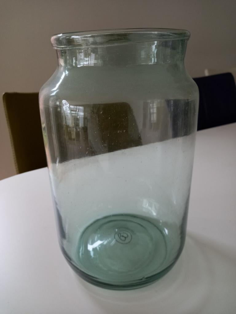 originele glazen vaas van bloomon  28 cm hoog., Huis en Inrichting, Woonaccessoires | Vazen, Overige kleuren, Ophalen of Verzenden