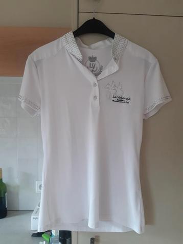 Witte La Valencia Polo Shirt - Maat M beschikbaar voor biedingen