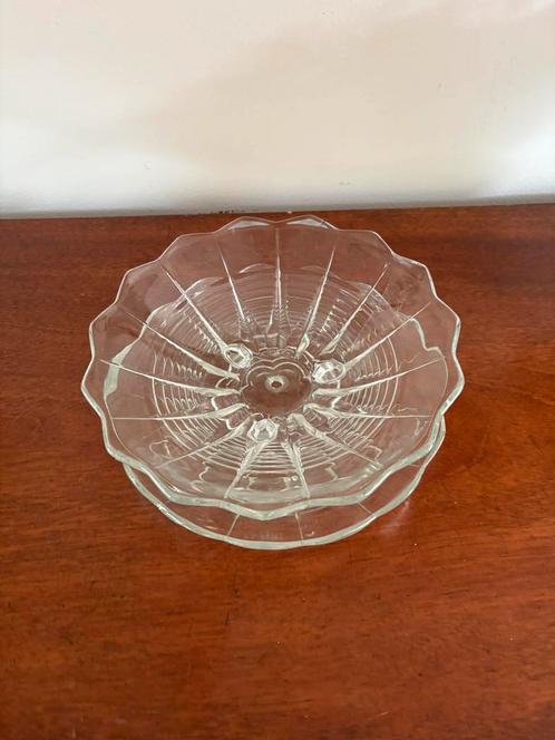Fruittest pers glas Art Deco, Antiek en Kunst, Antiek | Glas en Kristal, Ophalen of Verzenden