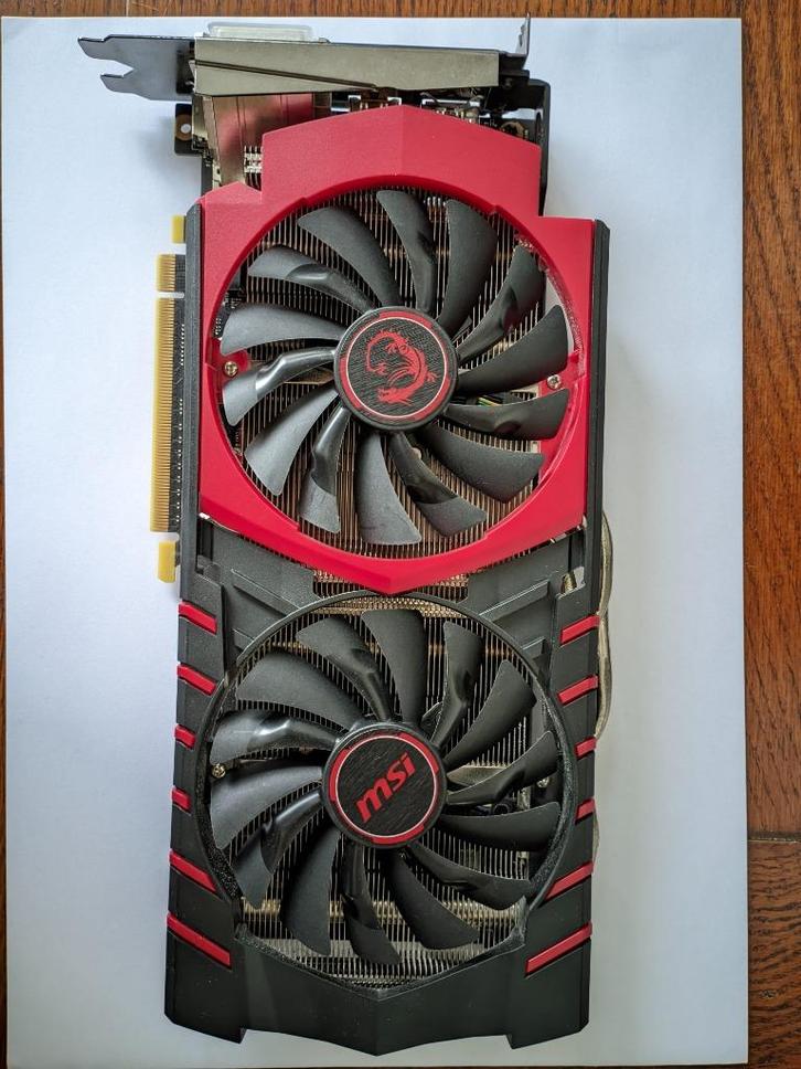 MSI GeForce GTX 960 GAMING 4G en 6-pin -> 8-pin PCIe adapter, Computers en Software, Videokaarten, Gebruikt, Nvidia, PCI-Express 3.0