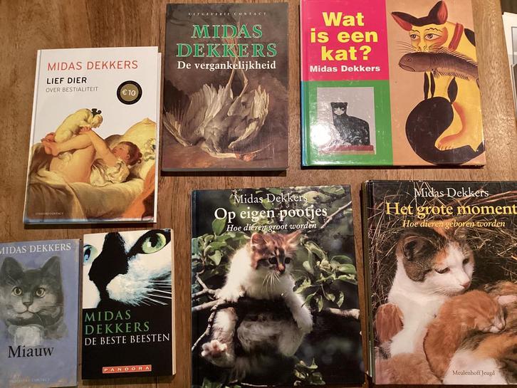 Midas Dekkers 8 boeken in 1 koop!, Boeken, Dieren en Huisdieren, Zo goed als nieuw, Katten, Ophalen of Verzenden