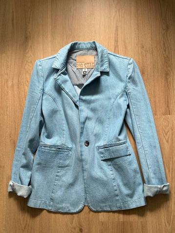 Big Star Jeans Jacket Maat M Blauw beschikbaar voor biedingen