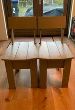 2 Piet Hein Eek Stoelen - Uniek Design!, Ophalen, Twee, Grijs, Hout
