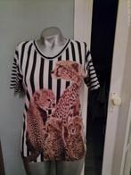 Marccain prachtig shirt met dierenprint mt 3 is M, Maat 38/40 (M), Overige kleuren, Ophalen of Verzenden, Zo goed als nieuw