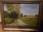 Zomer Weide met schapen, Antiek en Kunst, Kunst | Schilderijen | Klassiek, Ophalen of Verzenden