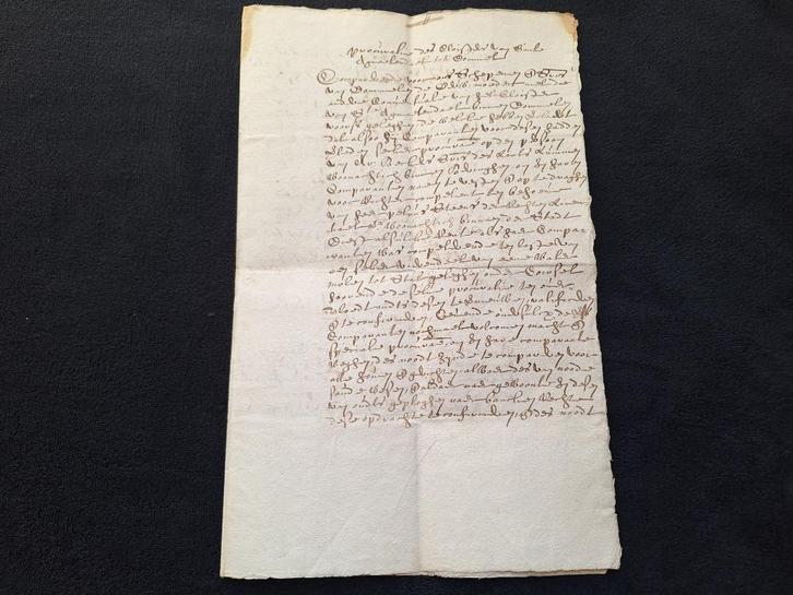 Oud manuscript Klooster Diest 1678, Postzegels en Munten, Brieven en Enveloppen | Buitenland, Brief, Verzenden