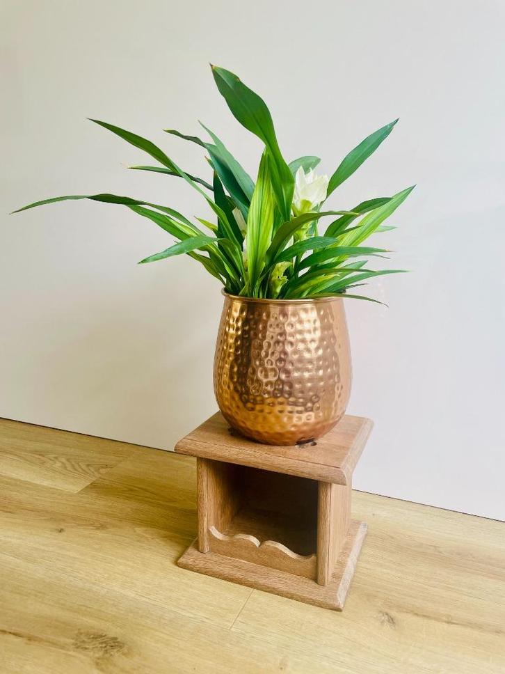 Gerestaureerde eiken voetenstoof (vaste prijs), Antiek en Kunst, Antiek | Woonaccessoires, Ophalen of Verzenden