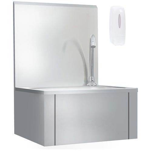 Wasbak met kraan en zeepdispenser roestvrij staal, Tuin en Terras, Buitenkeukens, Nieuw, Ophalen of Verzenden