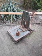 Ouderwetse weegschaal, Ophalen, Gebruikt, Transportkar